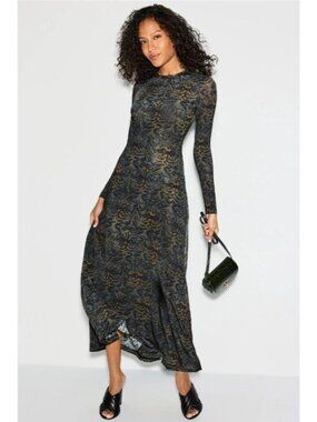 R-248. Ulla Johnson Amari Jersey Long Sleeve Dress